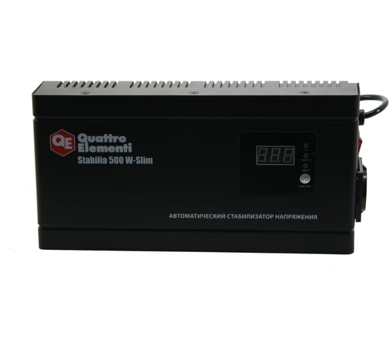 Настенный стабилизатор напряжения Quattro Elementi Stabilia 500 W-Slim 772-555