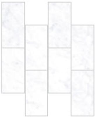 Мозаика Vitra Marmori Кирпичная кладка Каррара Белый 35,5х29 см, K9466488LPR1VTE0