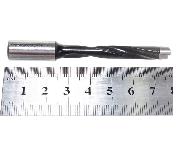 Сверло присадочное усиленное "глухое" (7x77 мм; S=10x20 мм; RH) ROTIS 412.0777R