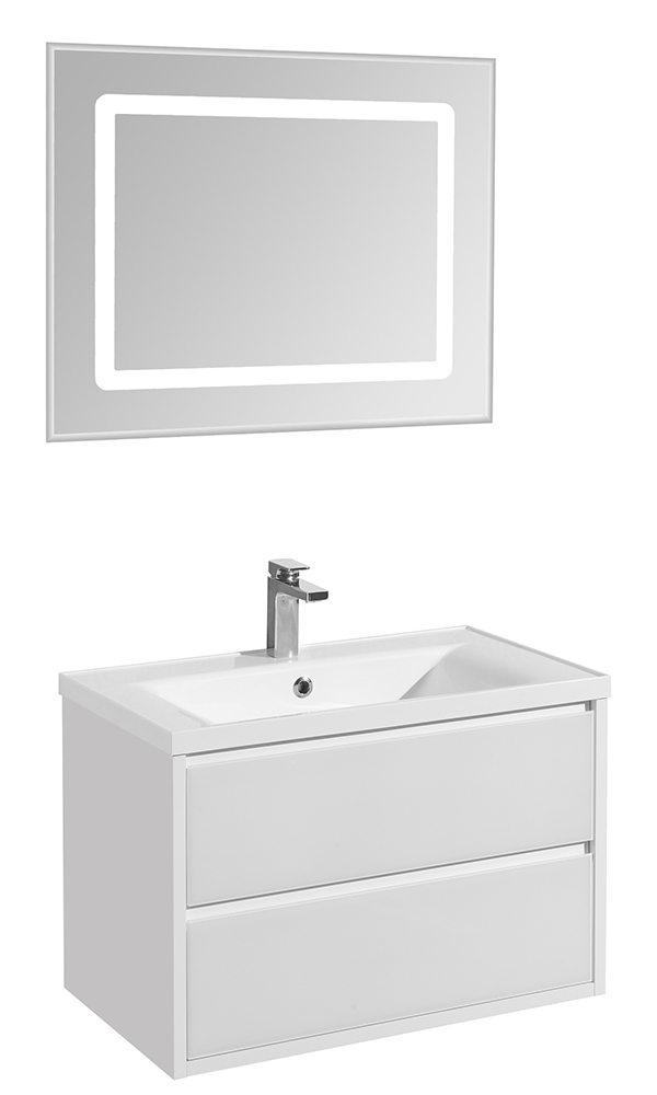 Мебель для ванной Акватон Римини 80, белый глянец