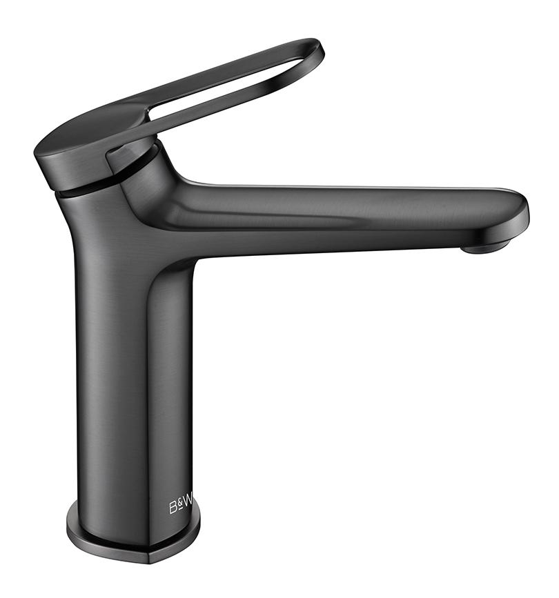Смеситель для раковины Black&White Gravity GF-7109-GM оружейная сталь Смеситель для раковины Black&White Gravity GF-7109-GM оружейная сталь