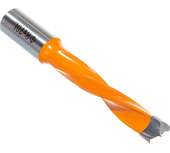 Сверло присадочное усиленное "глухое" (8x70 мм; S=10x20 мм; LH) ROTIS 412.0870L