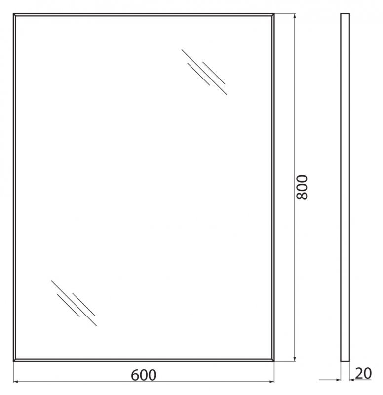 Мебель для ванной BelBagno Etna 60x46 см, 1 ящик, Rovere Moro