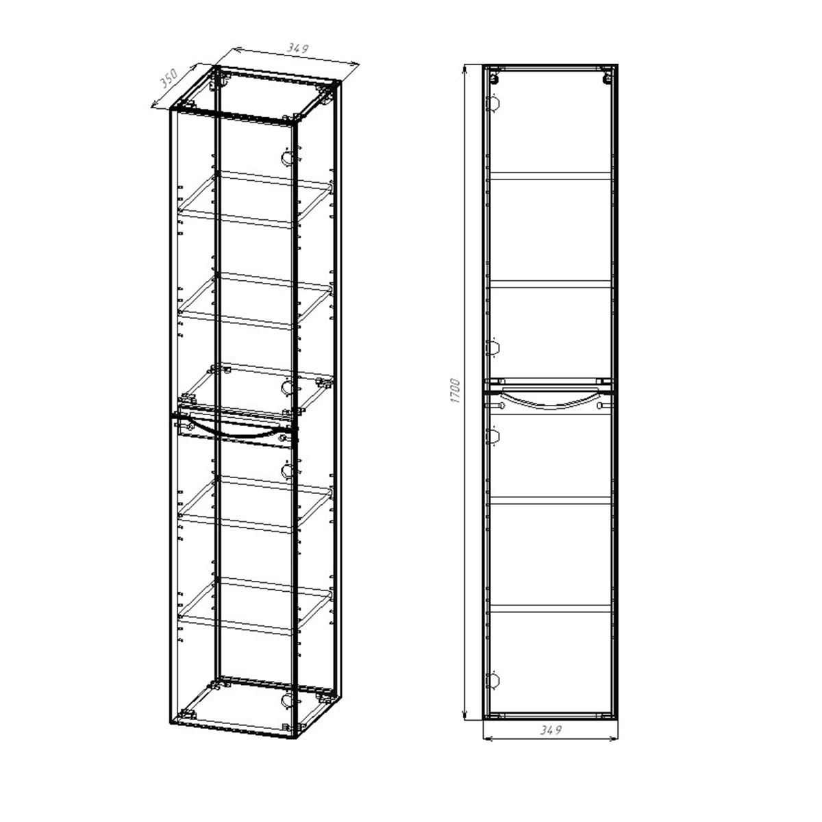 Мебель для ванной Vincea Mia 120 см V.Oak