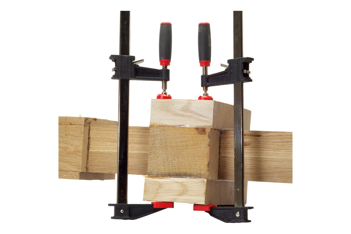 Быстросъёмная струбцина WOODWORK F-образная, 450x60 мм, усилие прижима до 240 кг FCQ-4560