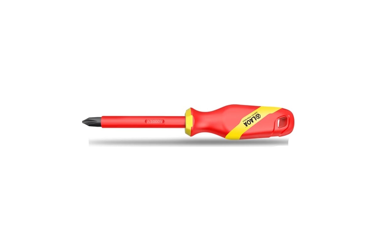 Отвертка диэлектрическая LAOA PH1х80 мм LA621009