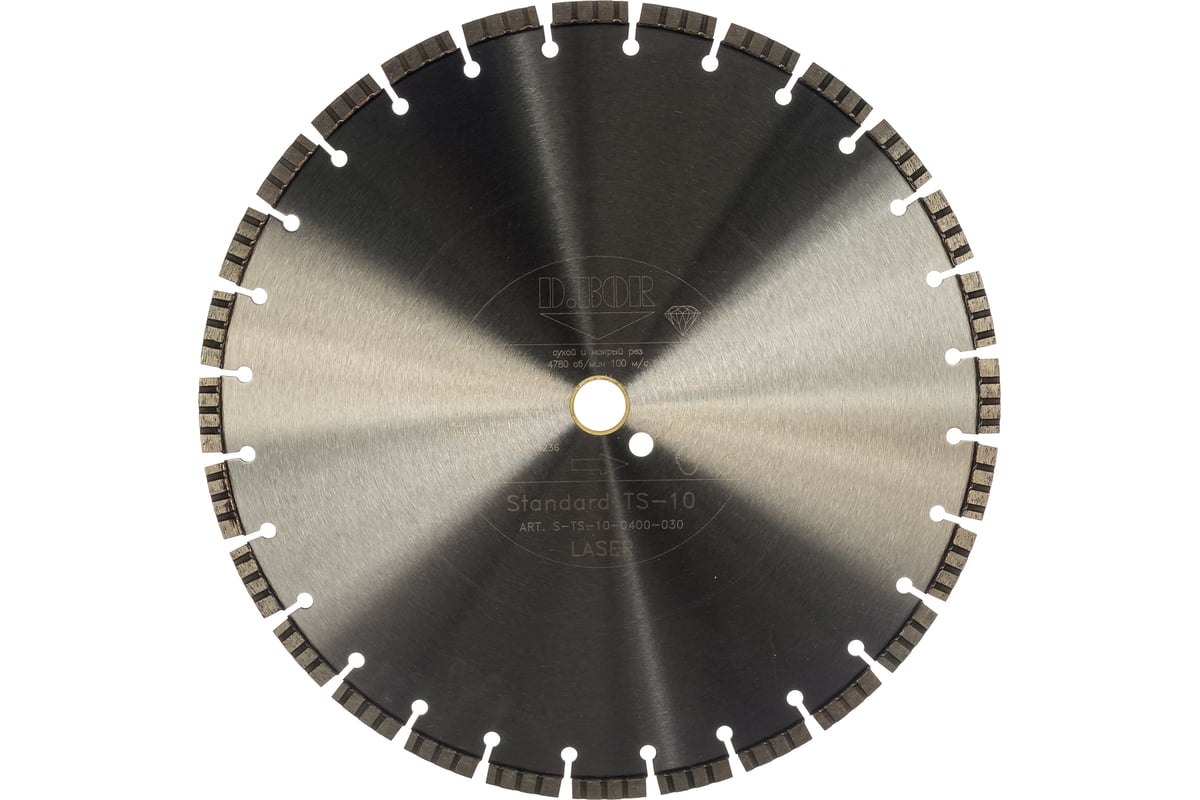 Диск алмазный Standard TS-10 (400 мм, 30/25.4 мм, 3.4 мм) D.BOR S-TS-10-0400-030