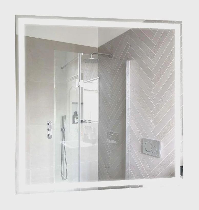 Зеркало AQUAme AQM9106 77x77 см подсветка, антипар