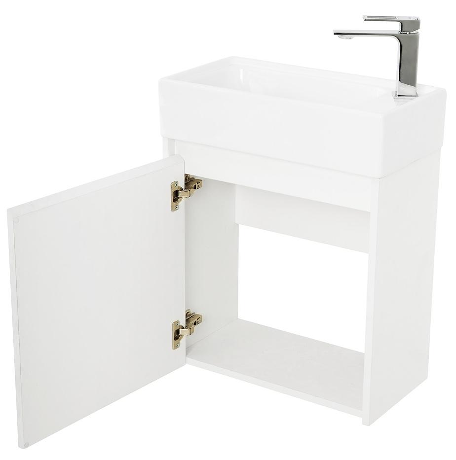 Тумба с раковиной BelBagno Kraft Mini 50 см Bianco Opaco, L