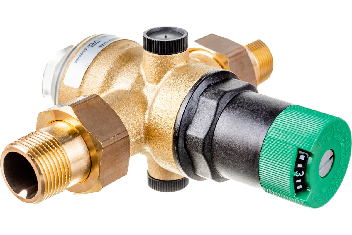 Клапан понижения давления на холодную воду Honeywell диапазон регулировки 1.5-6 атм D06F-3/4''A