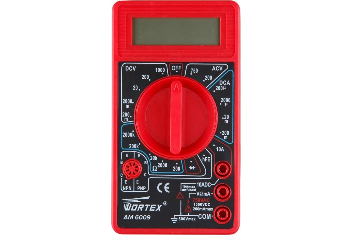 Мультиметр цифровой Wortex AM 6009 AM6009000014