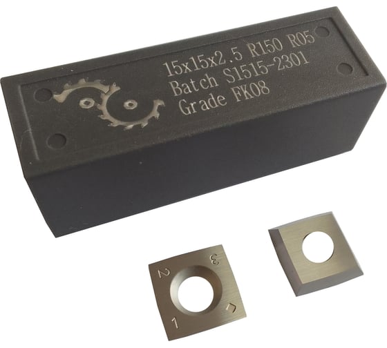 Нож сменный FHONK квадратный твердосплавный 15x15x2.5 -30 R150 HW 4R0.5 (упаковка 10шт) 151525R1504R05FK08-10