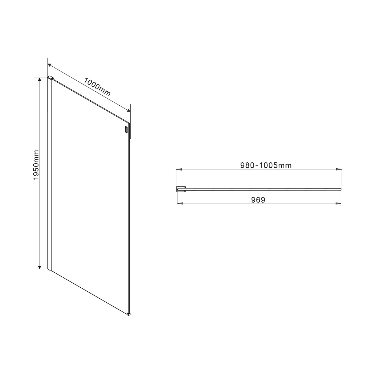 Душевой уголок Vincea Como 120x100 VSR-1C1012CLB черный, прозрачный