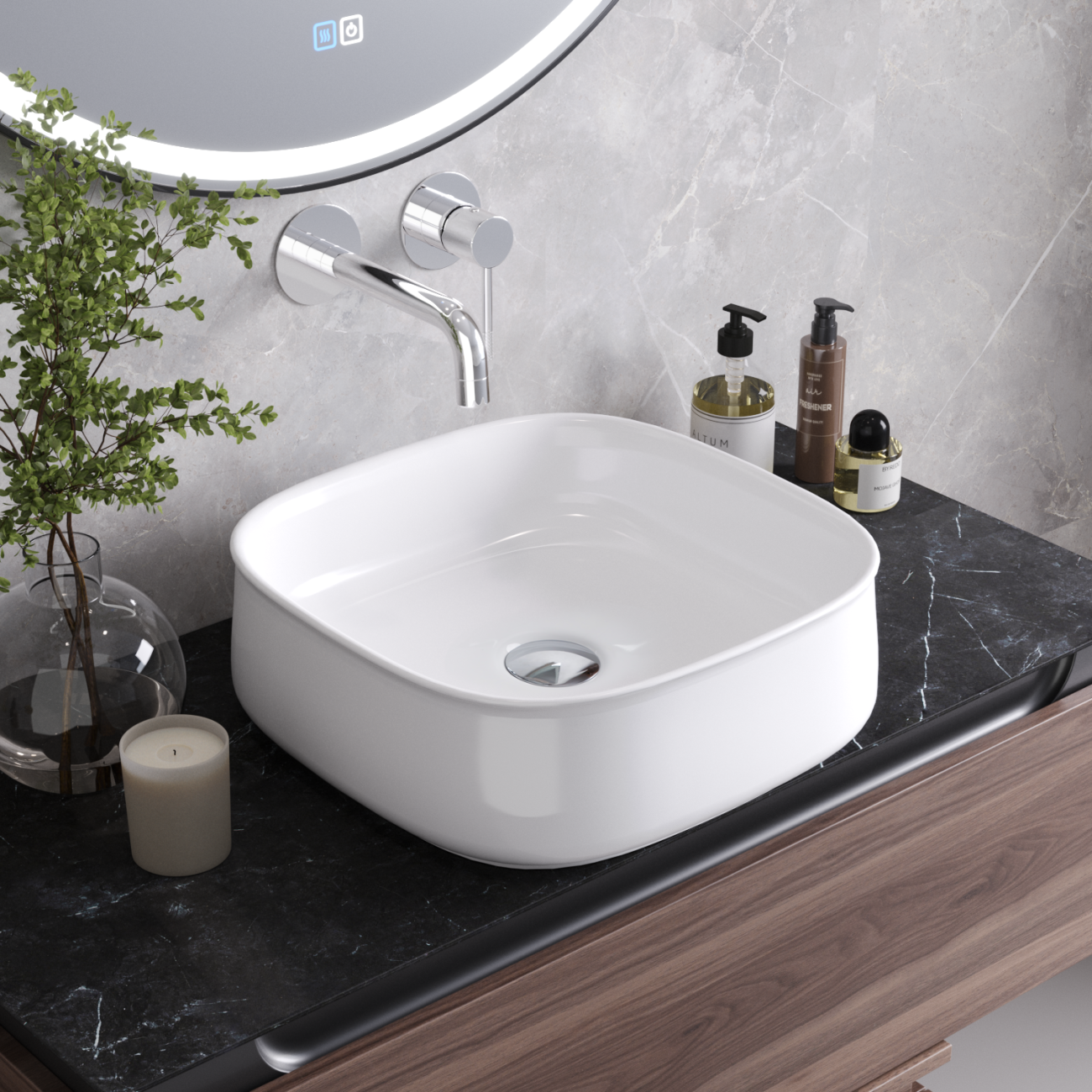 Раковина Cezares CZR-6583 43 см белый