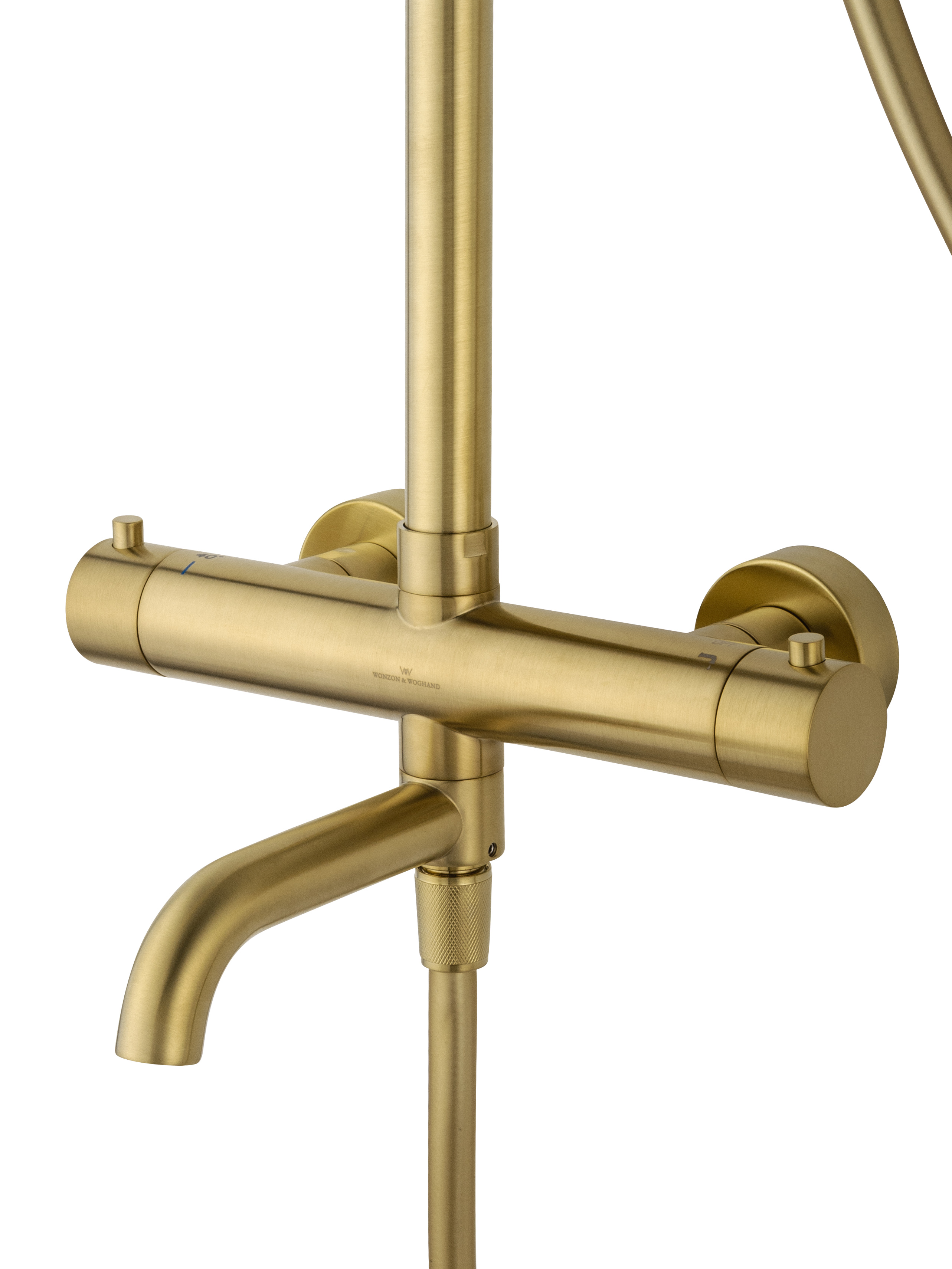 Душевая стойка Wonzon&Woghand Stick WW-88739903-BG термостат, брашированное золото