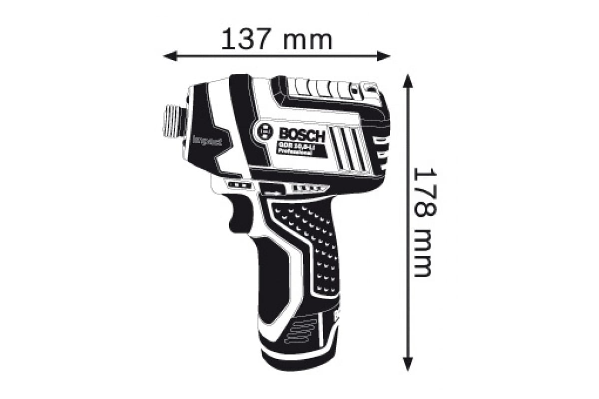 Аккумуляторный ударный гайковерт Bosch GDR 12V-105 Professional Solo 0.601.9A6.901
