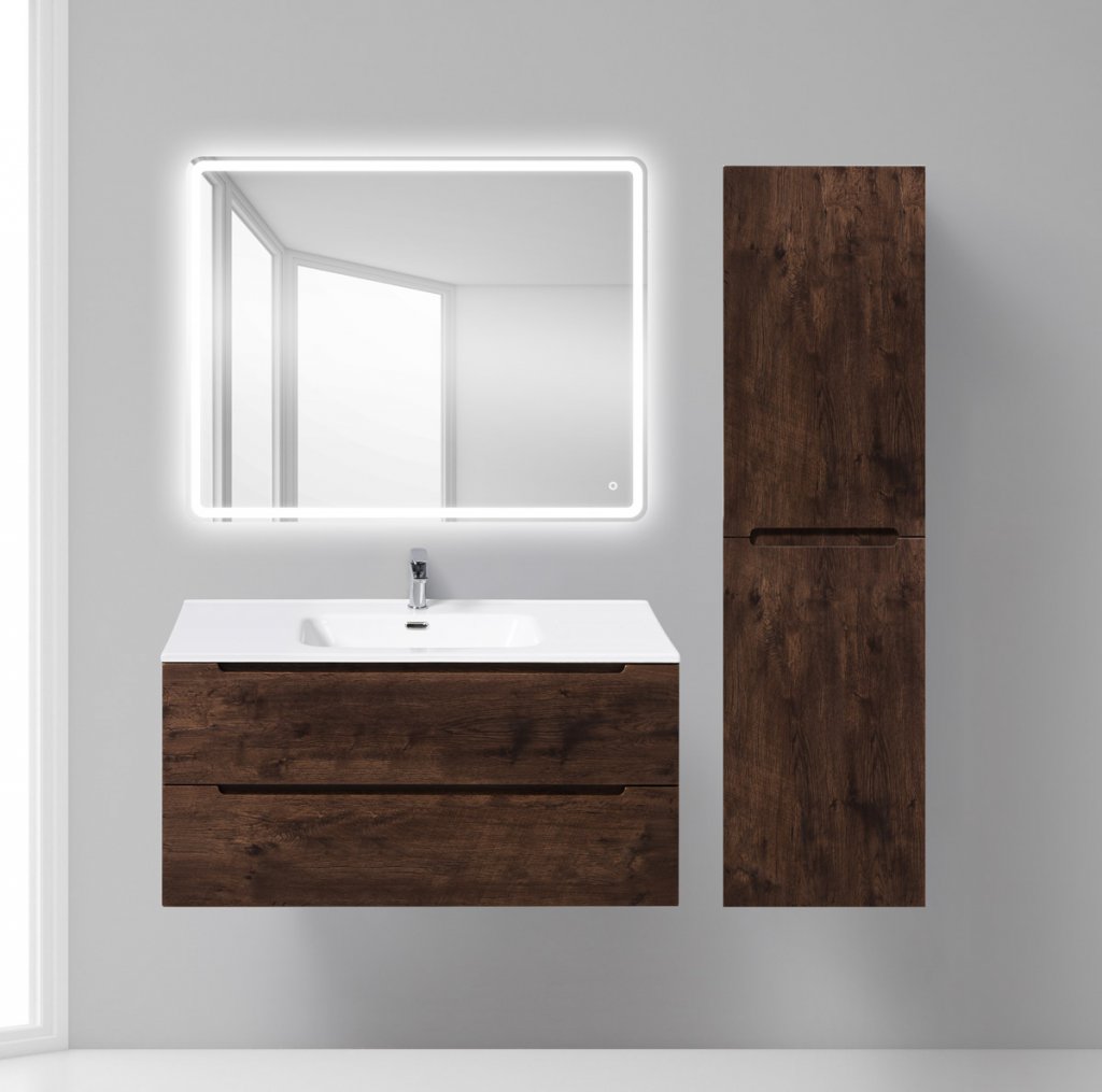 Тумба с раковиной BelBagno Etna 100x46x50 см Rovere Moro