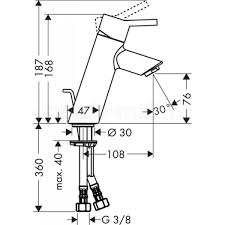 Смеситель для раковины Hansgrohe Talis S2 32040000 с донным клапаном