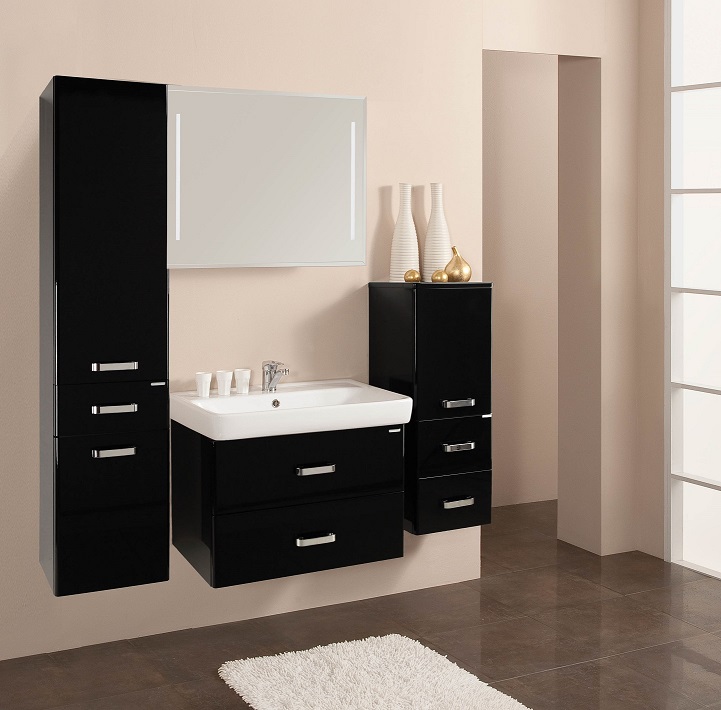 Мебель для ванной Акватон Америна 80 см, черный