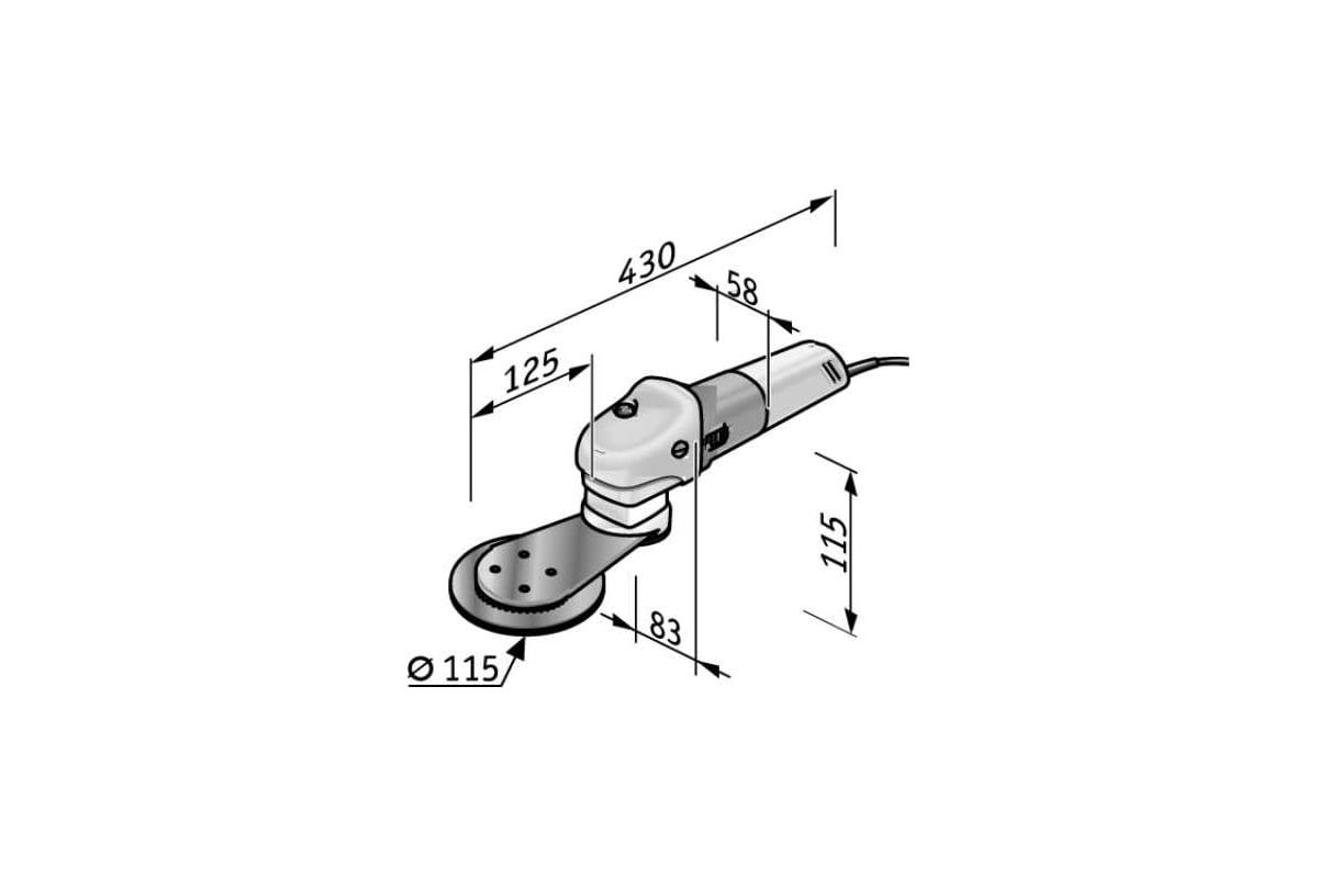 Шлифовальная машина с плоской головкой Flex SFE 8-2 115 420565