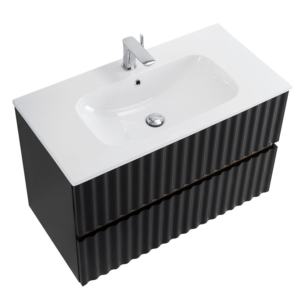 Тумба с раковиной Art&Max Elegant 90 см, LED подсветка