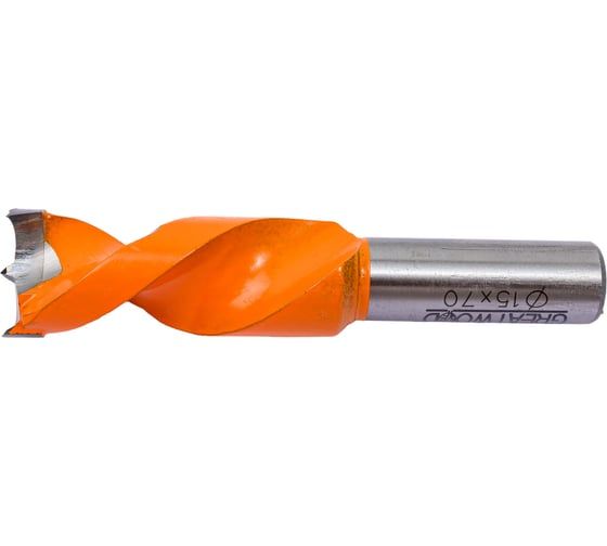 Сверло чашечное Премиум HW 15x70 мм, S10x20 мм, LH Greatwood TL00001041