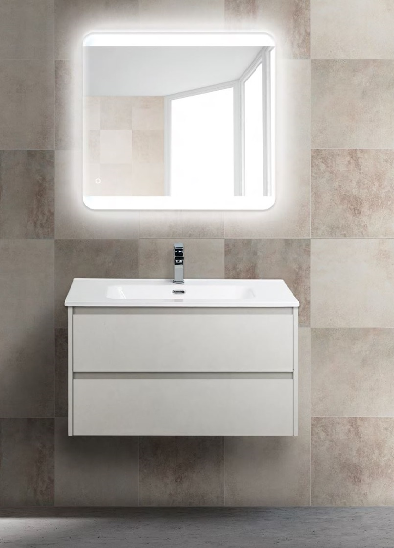 Мебель для ванной BelBagno Kraft 80 см Pietra Bianco