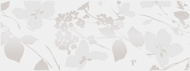 Декор Kerama Marazzi Вилланелла Цветы белый 15х40 см, MLD\A67\15000