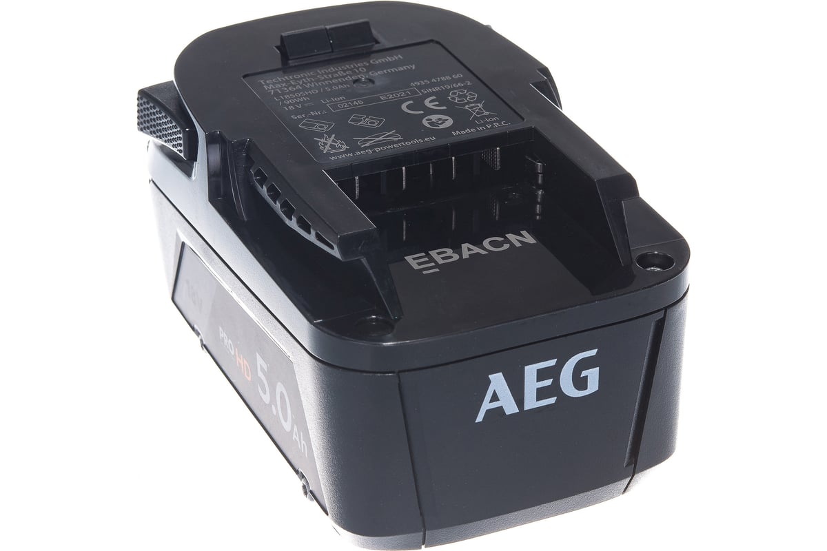 Аккумулятор L1850SHD 18В, 5Ач, Li-Ion AEG 4935478860