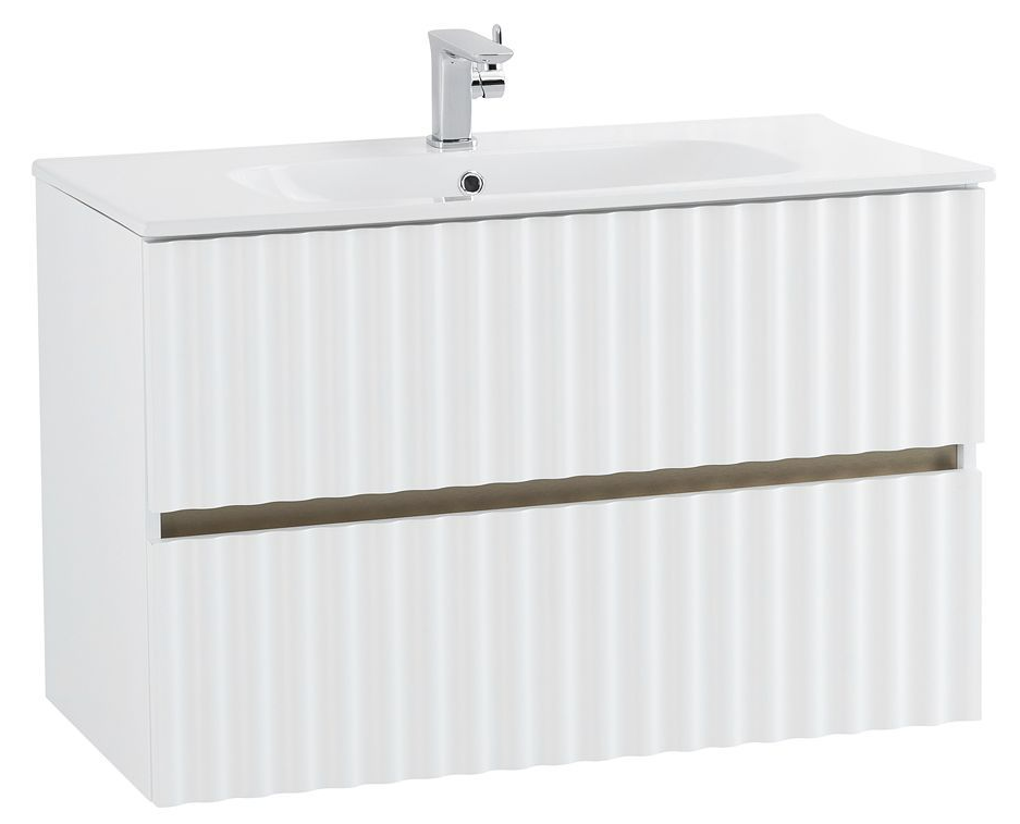 Мебель для ванной Art&Max Elegant 60 см, LED подсветка, белый матовый