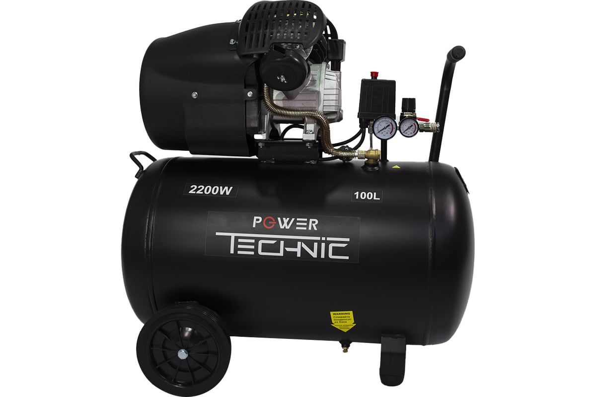 Компрессор Power Technic коаксиальный, масляный, 220В, 2200Вт ACD400/100