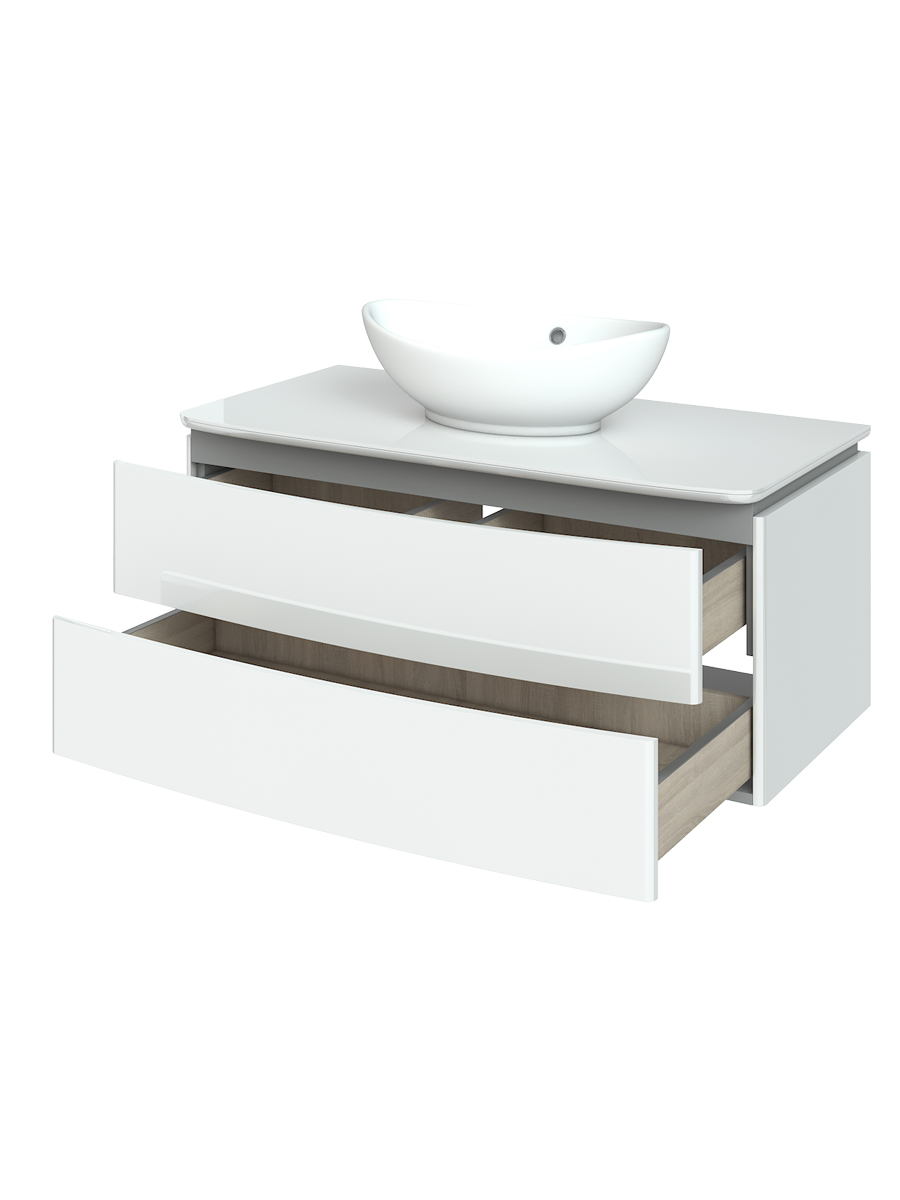 Мебель для ванной Velvex Luna 100 см