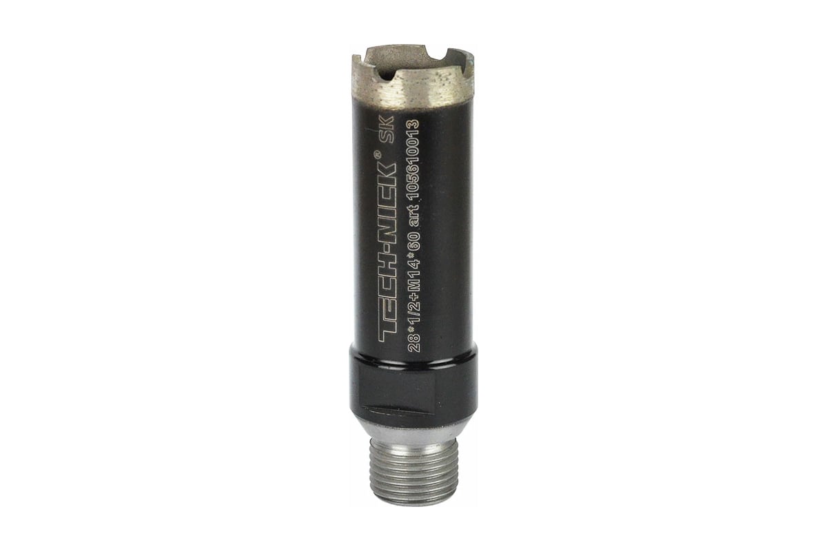 Коронка алмазная, спекание 28х60 мм, 1/2/M14 SK TECH-NICK 105610013