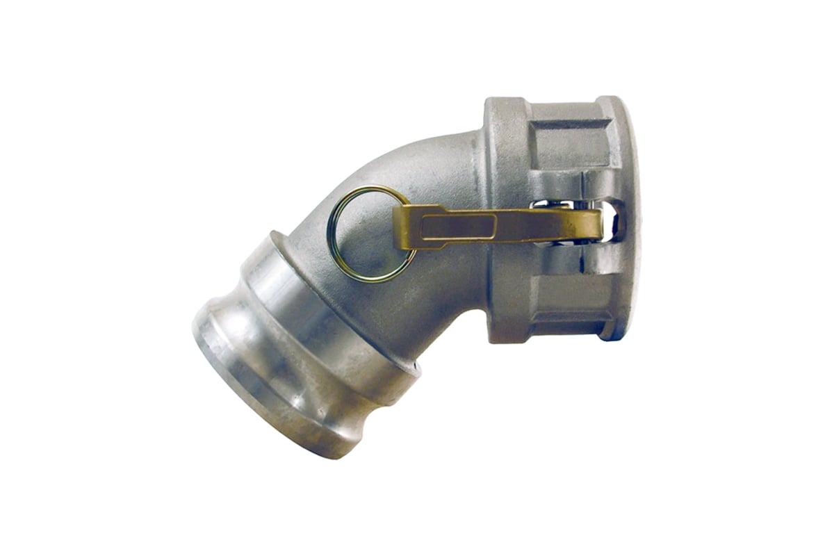 Алюминиевый камлок TITAN LOCK тип DА, переходник 45 розетка 4" х ниппель 4" TL400DAAL45