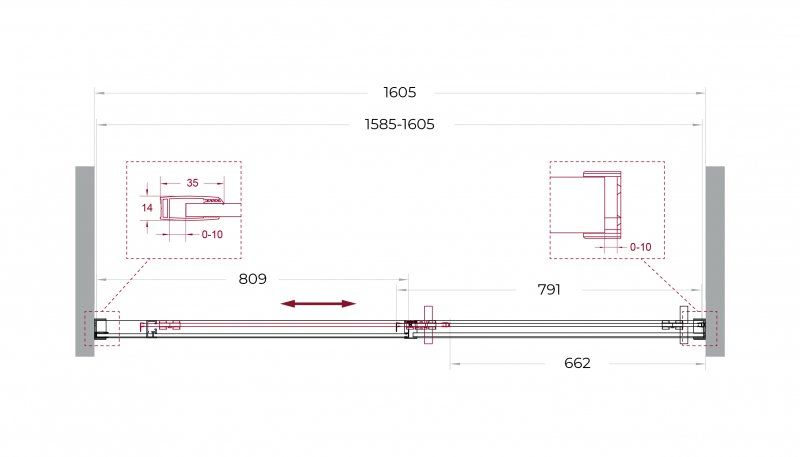 Душевая дверь BelBagno SOFT_CLOSE-1-BF-1-160-C-GM 160x200 прозрачная, оружейная сталь Душевая дверь BelBagno SOFT_CLOSE-1-BF-1-160-C-GM 160x200 прозрачная, оружейная сталь