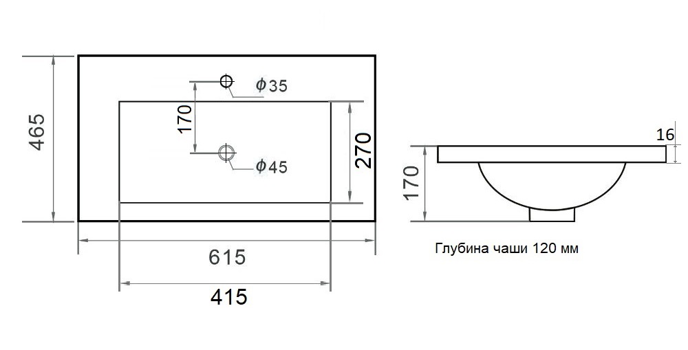 Мебель для ванной Orange Line 60 см латте матовый