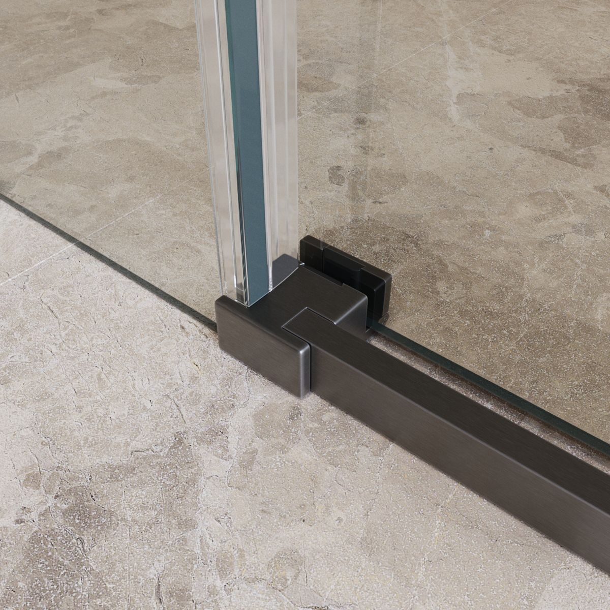 Душевой уголок BelBagno SOFT_CLOSE-1-AH-1-110/100-C-GM 110x100 прозрачный, оружейная сталь Душевой уголок BelBagno SOFT_CLOSE-1-AH-1-110/100-C-GM 110x100 прозрачный, оружейная сталь