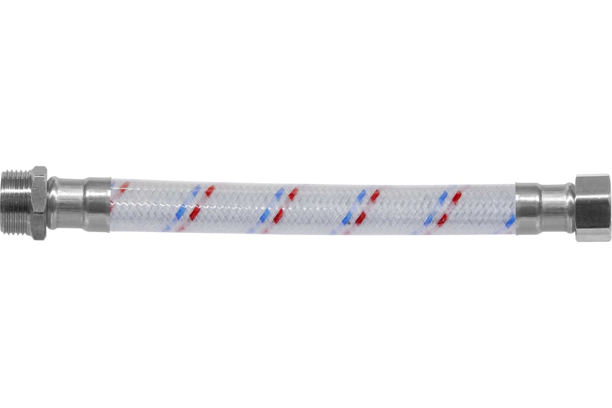 Гибкая подводка для воды ЦС ГИГАНТ 17 нейлон 1/2”Г х 1/2Ш L-50 см, штука ГП002411