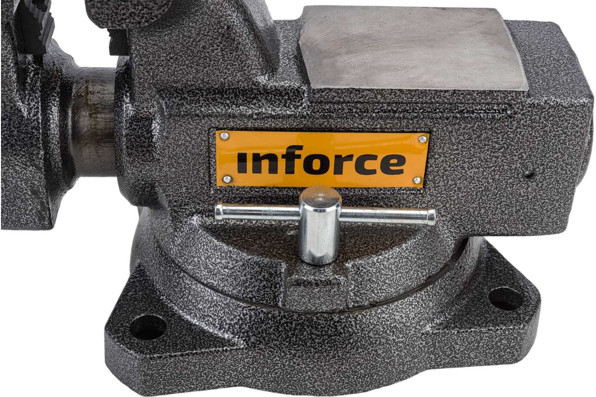 Поворотные слесарные тиски Inforce 140 мм 05-23-10