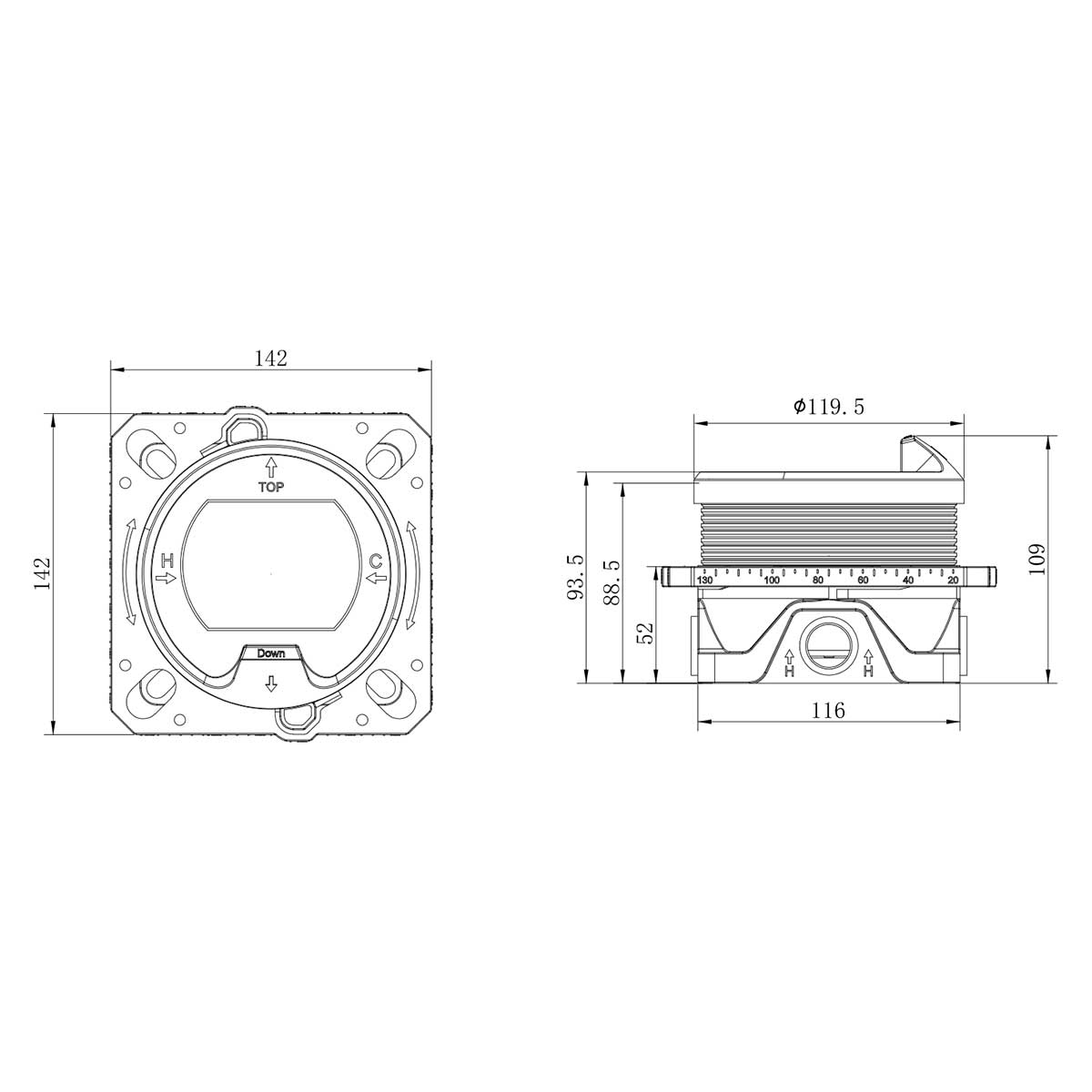 Душевой набор Vincea Inspire VSFW-3I22MT2R термостат