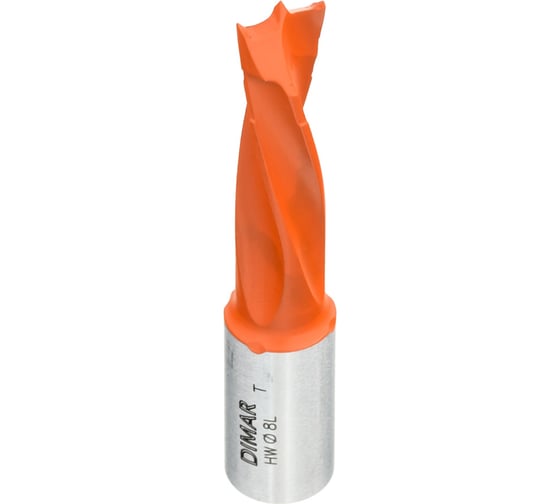 Сверло глухое левое 4 флейты (8x30 мм; L57.5 мм; хвостовик 10x20 присадка) Dimar 2014167