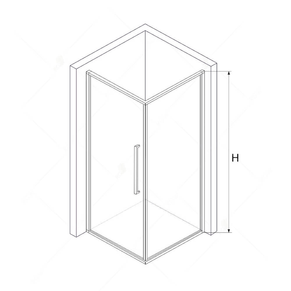 Душевой уголок RGW Stilvol SV-35B 90x90, черный, прозрачное, квадрат