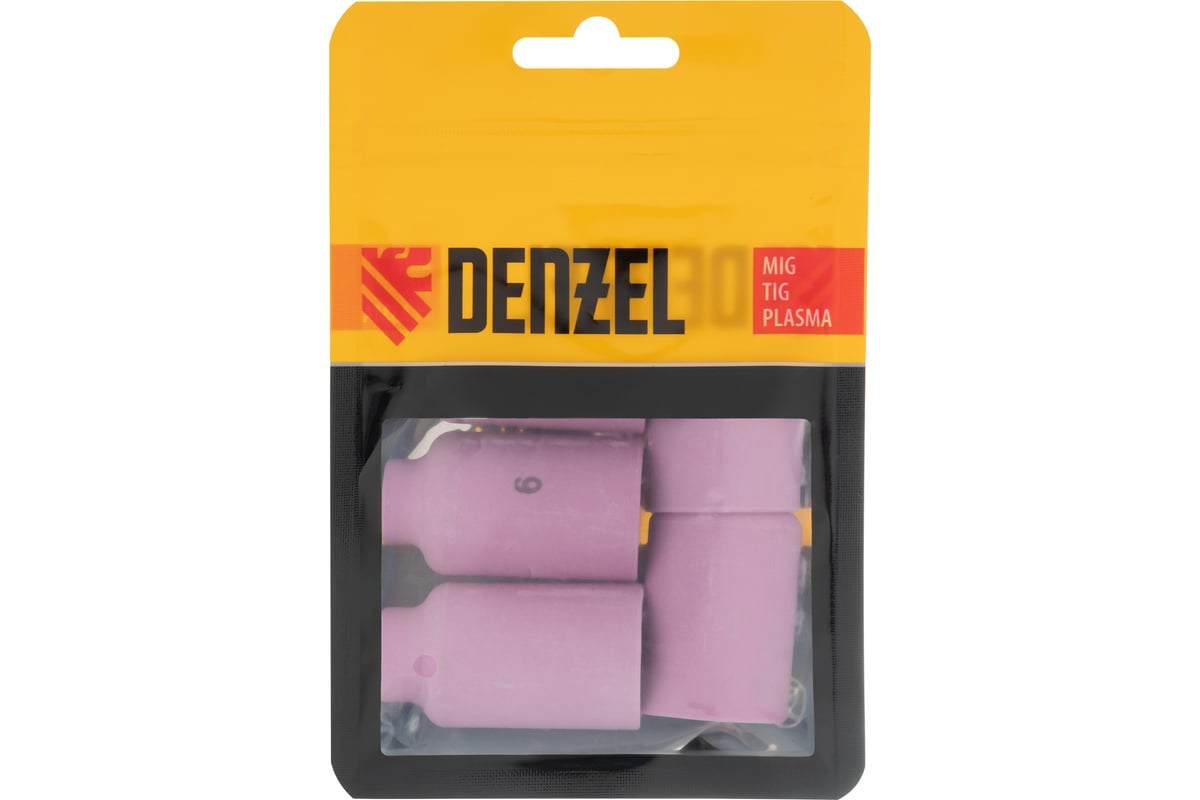 Набор керамических сопел для газовой линзы № 5, 6, 7, 8, 10 Denzel 93659