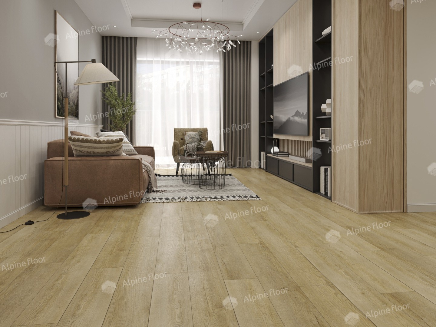 Виниловый ламинат Alpine Floor Ultra New LVT Дуб Старинный 1219.2x184.15x2 мм, ECO 5-33