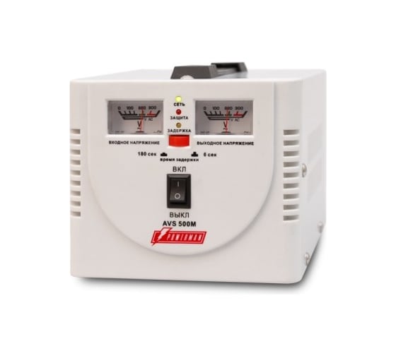 Стабилизатор напряжения Powerman 1ф 0,5 кВА AVS 500 M 1192174