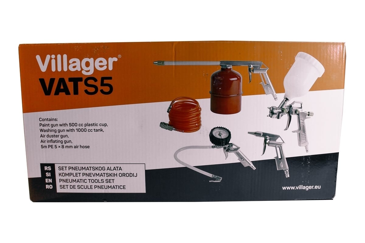Набор пневмоинструмента Villager Set of air tools VAT-S5 5 067021