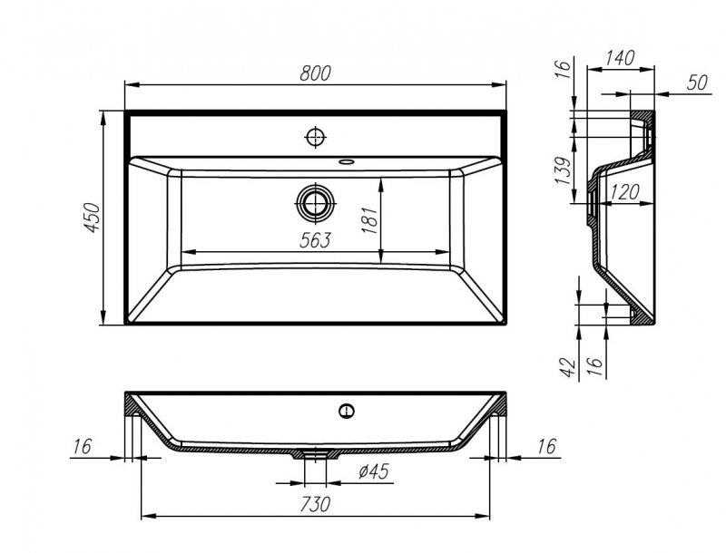 Мебель для ванной BelBagno Vittoria 80 см Bianco Opaco