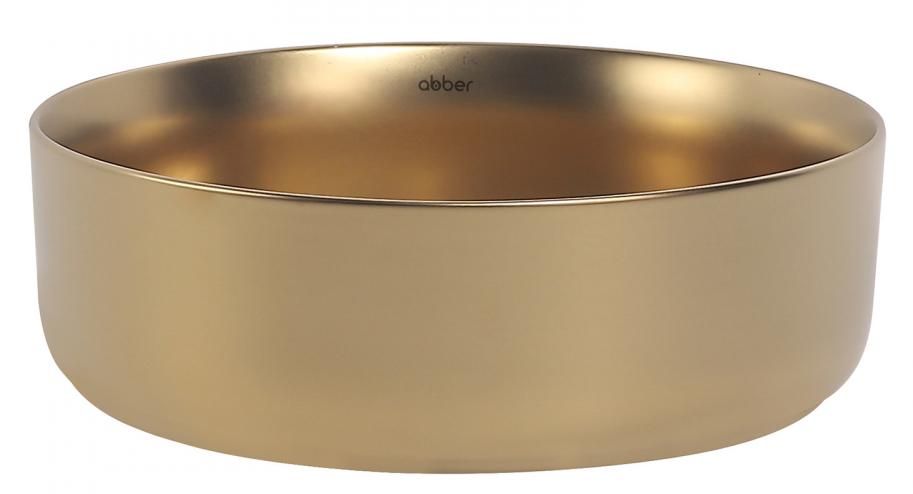 Раковина Abber Bequem AC2108MMG 36 см матовое золото