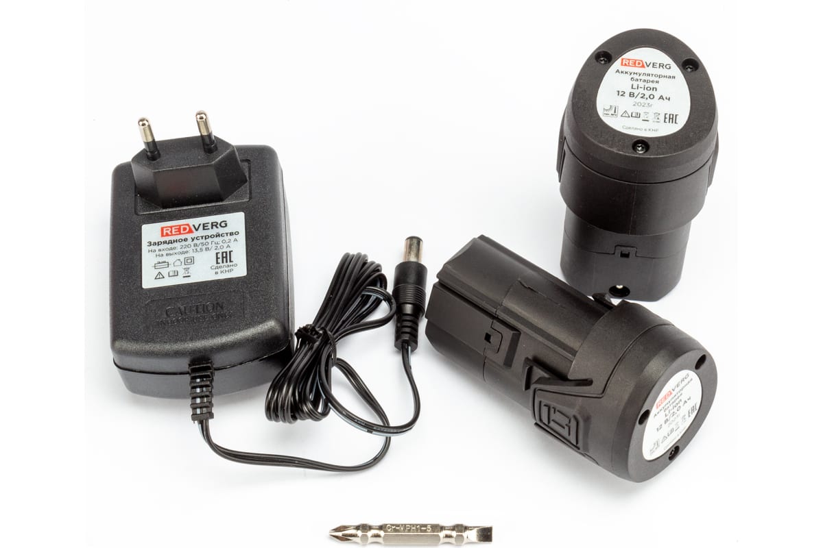 Шуруповерт аккумуляторный бесщеточный Redverg RD-SD12BL 6679855