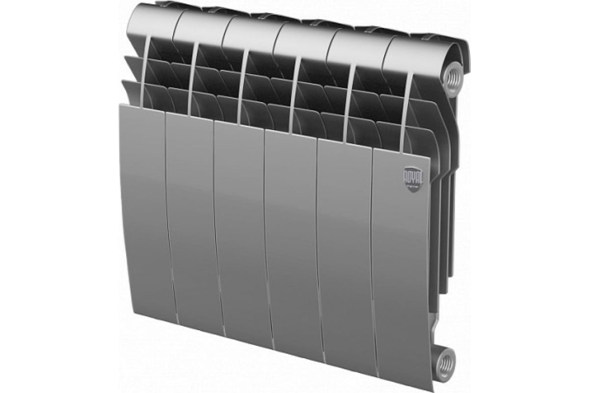 Радиатор Royal Thermo BiLiner 350/Silver Satin - 6 секций НС-1197129